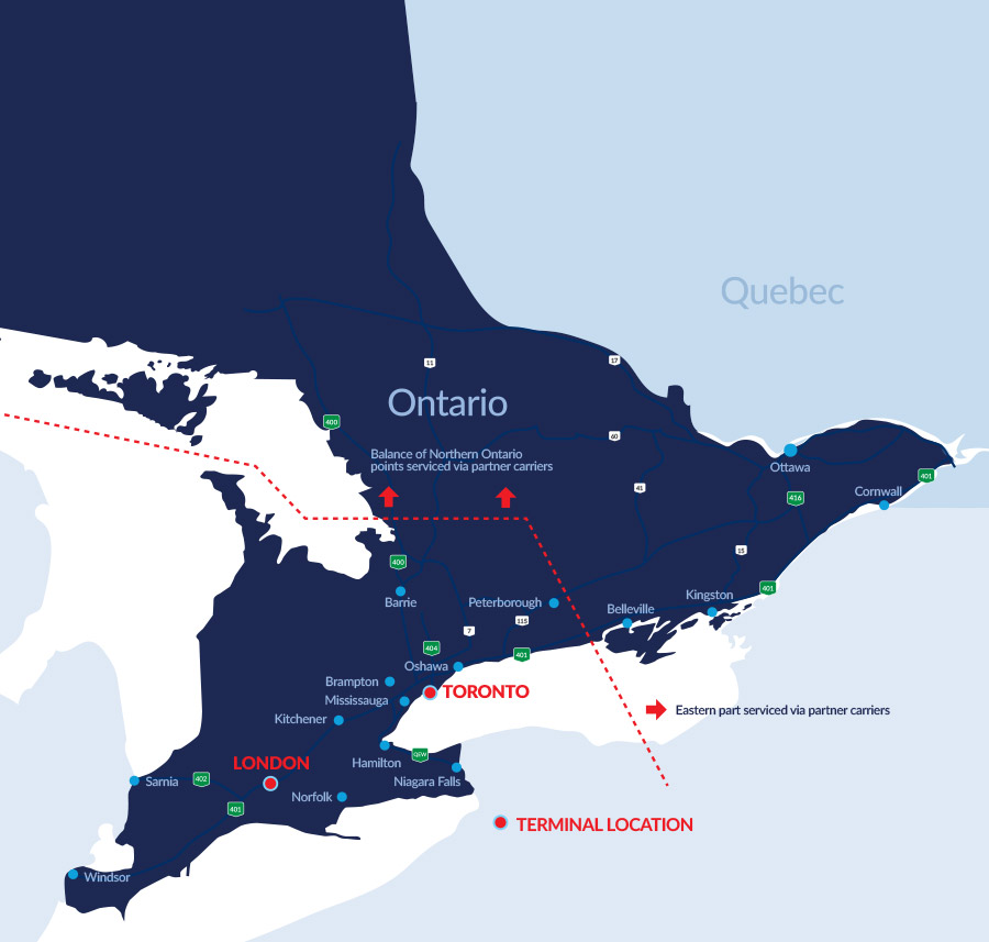 CW Henderson Distribution service map