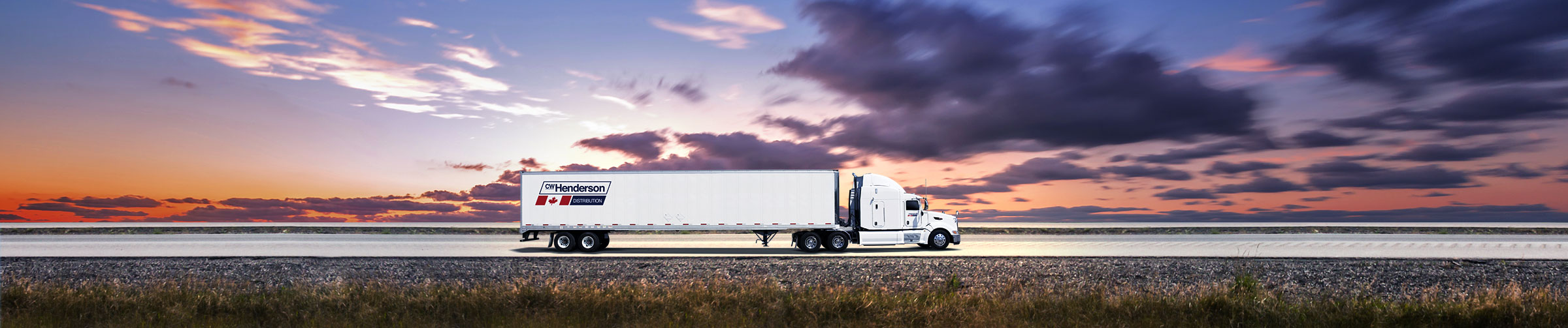 CW Henderson Distribution transport truck